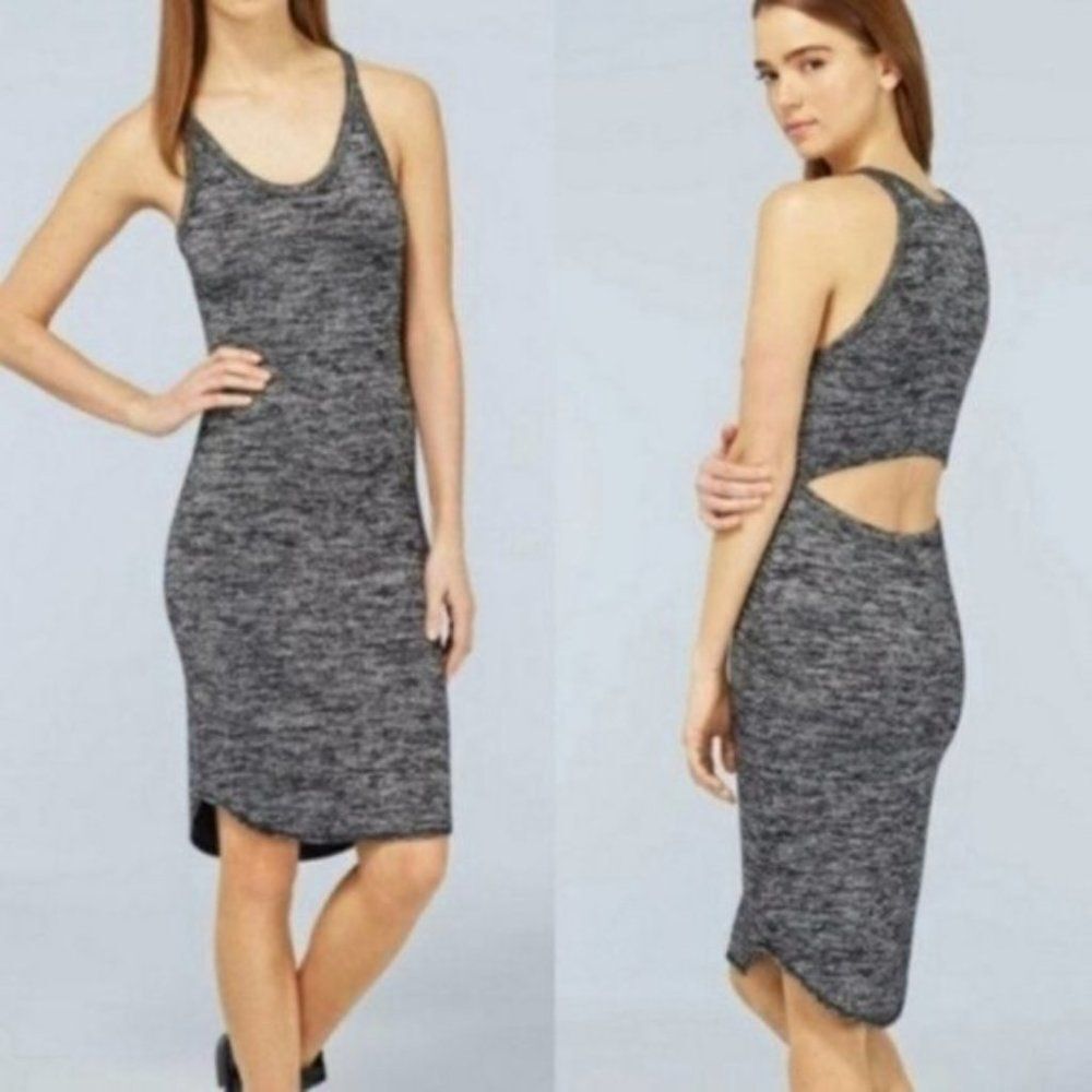 Aritzia Wilfred Free Yasmin open back cut out  dress grey size XS